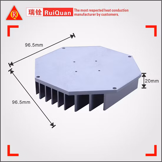Anodized Radiator Aluminium Heatsink Extrusion/Extruded Heat Sink Profiles