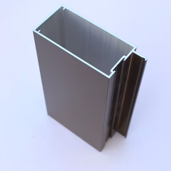 Custom 6063 Aluminium/Aluminum Extrusion Alloy Profile Powder Coat Anodized Oxidation Extruded Industrial Window Frame Sliding Door T Slot Tube Pipe Profile